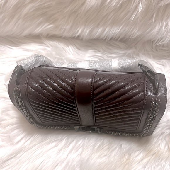 Rebecca Minkoff Chevron Quilted Love
Crossbody with Chain Inset | Currant NWT - Picture 15 of 15